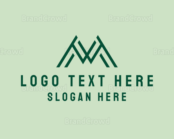 Modern Linear Letter M Logo