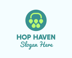 Hop - Eco Plant Flower logo design