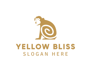 Yellow Monkey Ape logo design