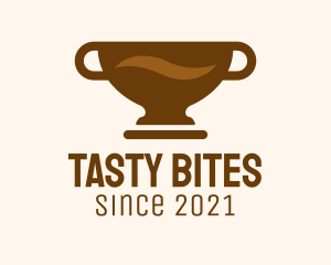 Brown Coffee Trophy logo design