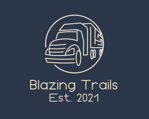 Automobile Haulage Trailer  logo design