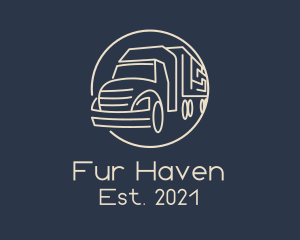 Automobile Haulage Trailer  logo design