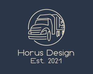 Automobile Haulage Trailer  logo design