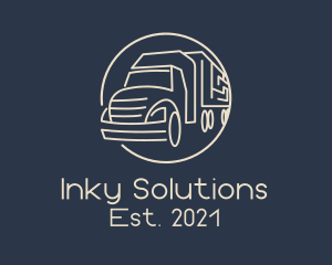 Automobile Haulage Trailer  logo design