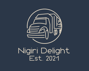 Automobile Haulage Trailer  logo design