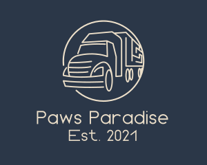 Automobile Haulage Trailer  logo design