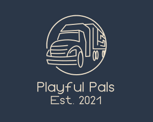 Automobile Haulage Trailer  logo design