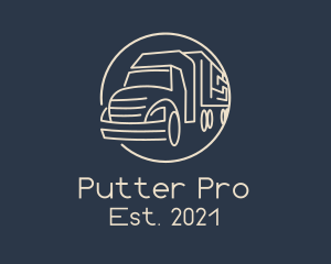 Automobile Haulage Trailer  logo design