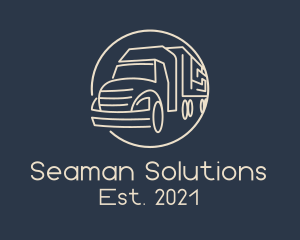 Automobile Haulage Trailer  logo design