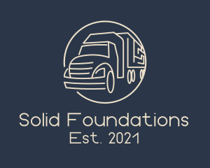Freight - Automobile Haulage Trailer logo design