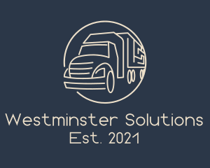 Automobile Haulage Trailer  logo design