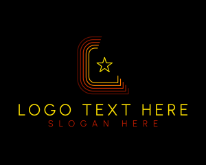 Stylized - Studio Star Letter L logo design