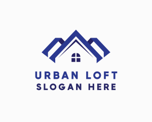 Loft - Realty House Roofing logo design
