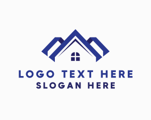 House - Realty House Roofing logo design