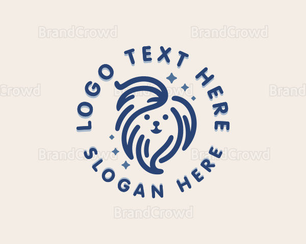 Dog Pet Care Grooming Logo