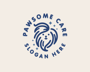 Dog Pet Care Grooming logo design