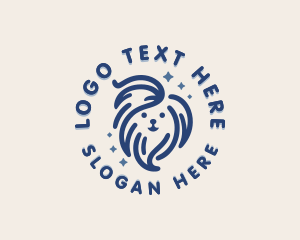 Puppy - Dog Pet Care Grooming logo design
