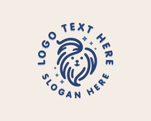 Dog Pet Care Grooming Logo