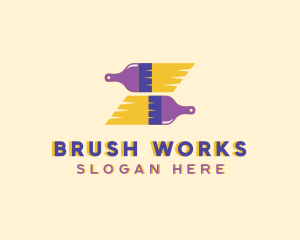 Brush - Paint Brush Painting logo design