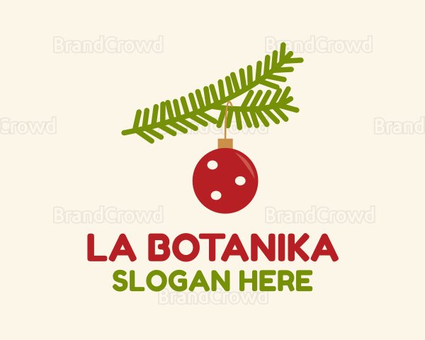 Christmas Ball Ornament Logo