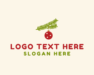 Christmas Ball Ornament logo design