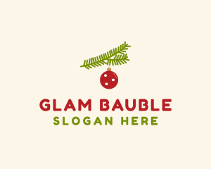 Christmas Ball Ornament logo design