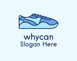 Blue Shoe Footwear Logo