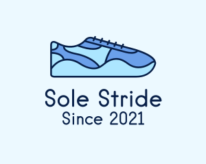 Footwear - Blue Shoe Footwear logo design