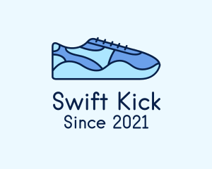 Blue Shoe Footwear logo design