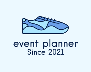 Shoe - Blue Shoe Footwear logo design