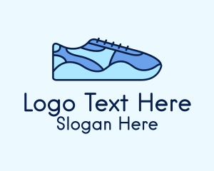 Blue Shoe Footwear Logo