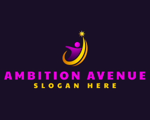 Ambition - Human Ambition Achiever logo design