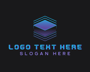 Futuristic - Cyber Tech Database logo design