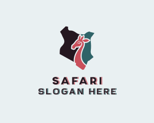 Kangaroo Animal Safari logo design