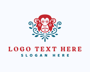 Zodiac - Monkey Animal Zodiac logo design