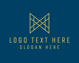 Luxurious - Minimalist Geometric Line Art Letter MW logo design