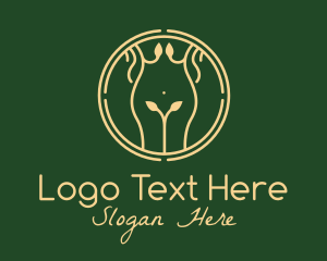 Occupational-therapy - Nature Woman Body Massage logo design