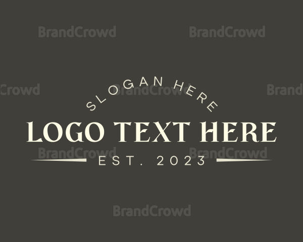 Classic Typography Business Logo