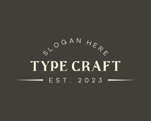 Typography - Classic Typography Business logo design