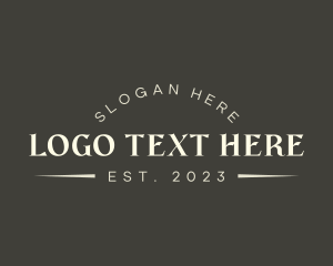 Artist - Classic Typography Business logo design
