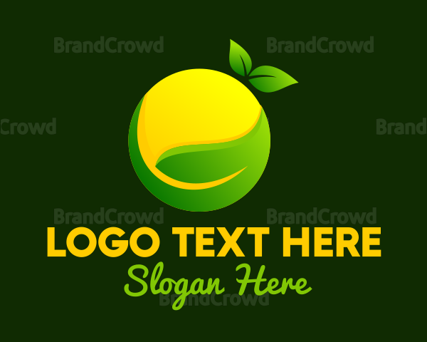 Leaf Lemon Plant Logo