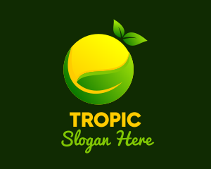 Leaf Lemon Plant logo design