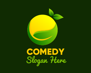 Tropical Drink - Leaf Lemon Plant logo design