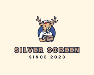 Buck Reindeer Deliver Logo