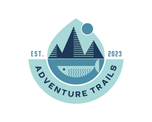 Outdoor Fishing Adeventure logo design