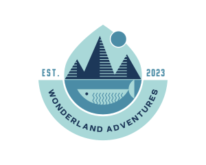 Outdoor Fishing Adeventure logo design