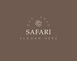 Elegant Flower Wordmark Logo