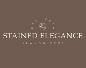 Elegant Flower Wordmark logo design