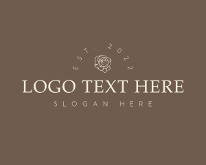 Classy - Elegant Flower Wordmark logo design