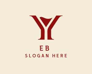 Letter Y - Cocktail Wine Bar Letter Y logo design